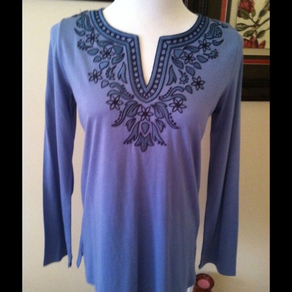 J.Jill Tunic with Embroidery